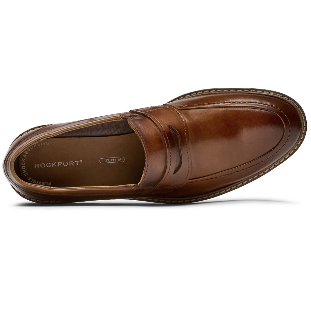 Rockport Mens Kenton Penny - Loafers Brown - CVW865902